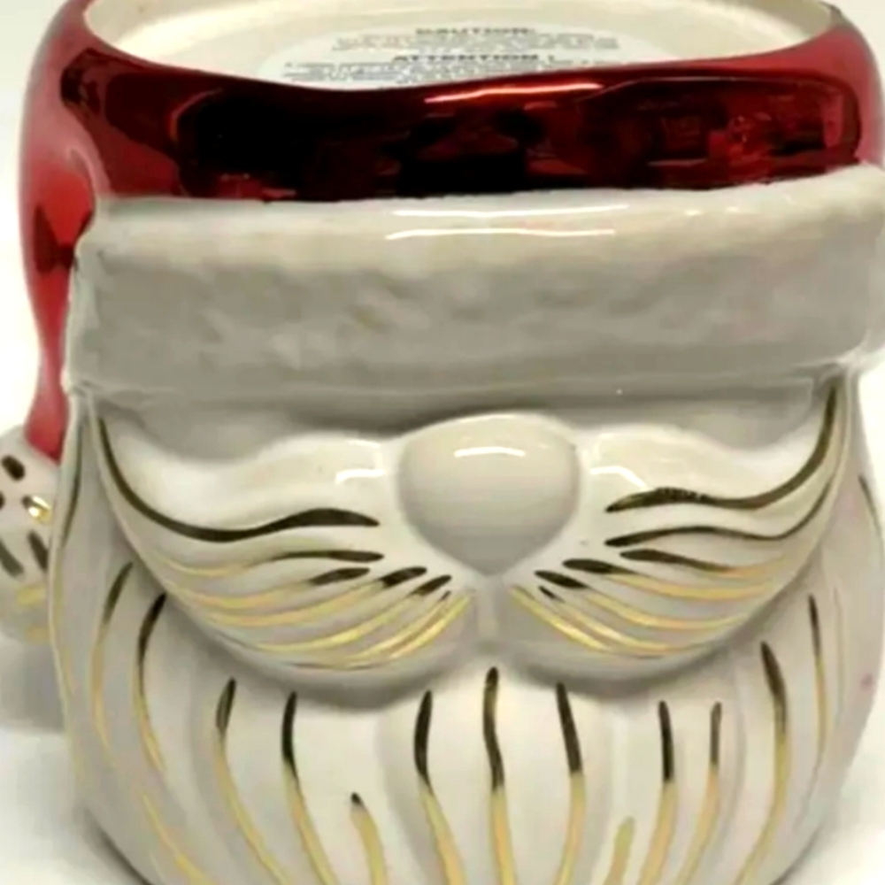 Santa 3-Wick Candle Holder NEW!